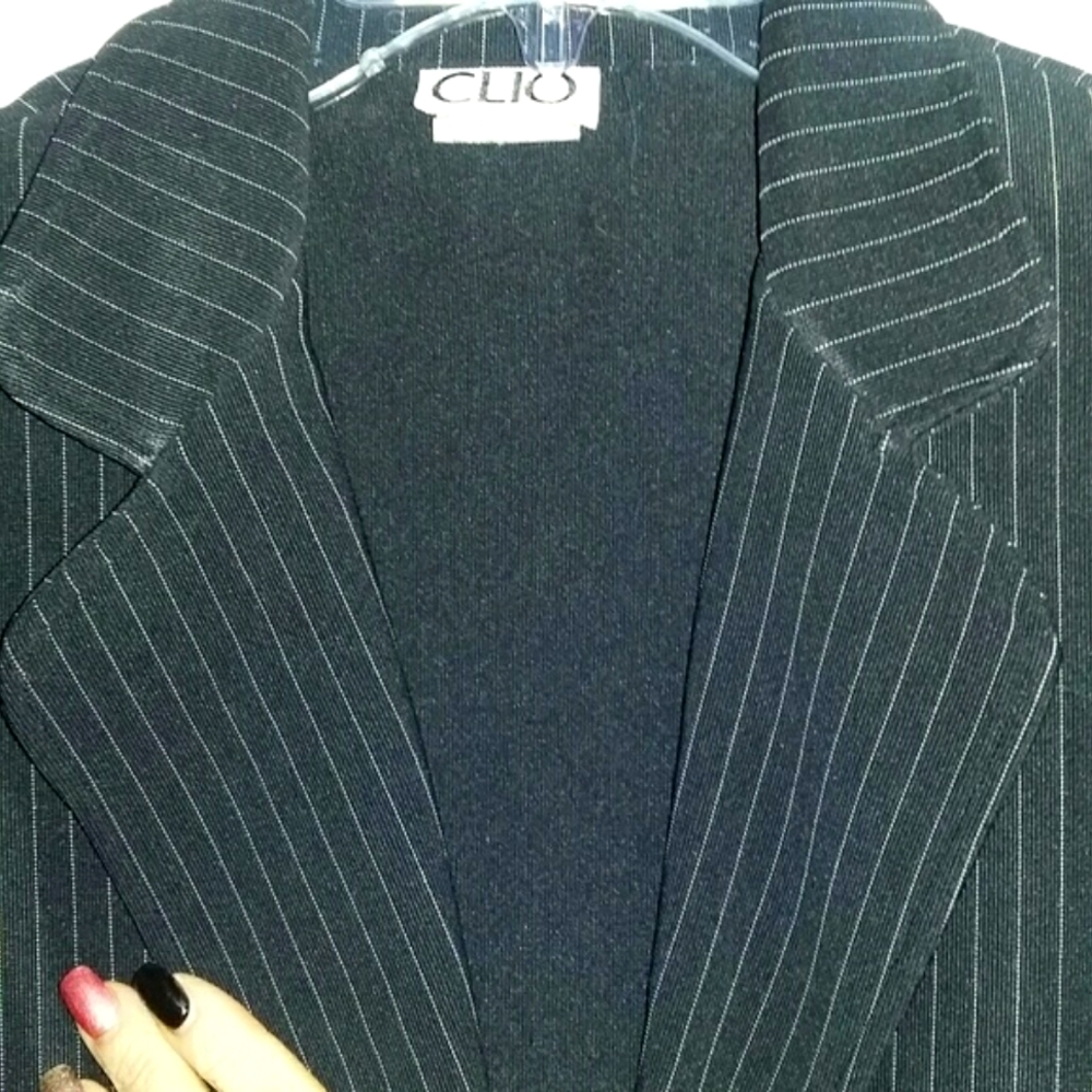 Women's pinstriped blazer